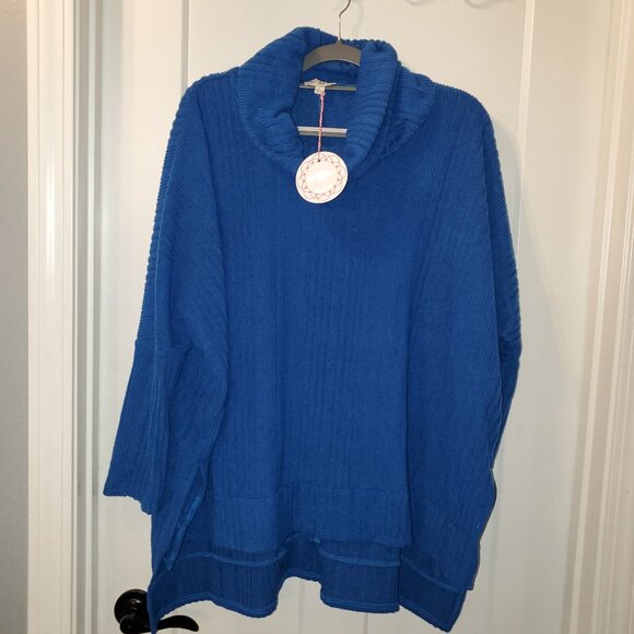 BNWT UMGEE  Too Blue To Be True Sapphire Sweater Large - Picture 1 of 6